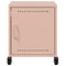 vidaXL Bedside Cabinet Pink 36x38.5x43.5 cm Steel