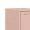 vidaXL Bedside Cabinet Pink 36x38.5x43.5 cm Steel