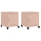 vidaXL Bedside Cabinets 2 pcs Pink 36x39x43.5 cm Steel