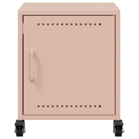 vidaXL Bedside Cabinets 2 pcs Pink 36x39x43.5 cm Steel