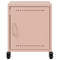 vidaXL Bedside Cabinets 2 pcs Pink 36x39x43.5 cm Steel