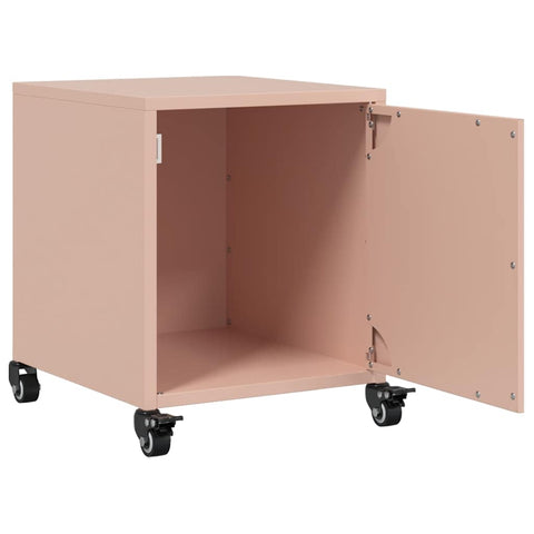 vidaXL Bedside Cabinets 2 pcs Pink 36x39x43.5 cm Steel