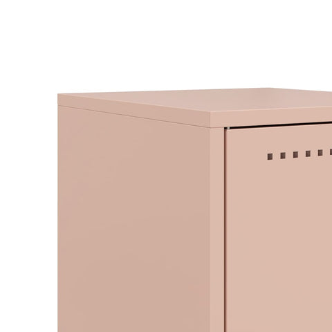 vidaXL Bedside Cabinets 2 pcs Pink 36x39x43.5 cm Steel