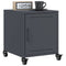 vidaXL Bedside Cabinet Anthracite 36x39x43.5 cm Steel