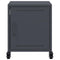 vidaXL Bedside Cabinet Anthracite 36x39x43.5 cm Steel