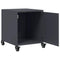 vidaXL Bedside Cabinet Anthracite 36x39x43.5 cm Steel