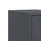 vidaXL Bedside Cabinet Anthracite 36x39x43.5 cm Steel