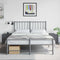 vidaXL Bedside Cabinets 2 pcs Anthracite 36x39x43.5 cm Steel