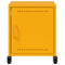 vidaXL Bedside Cabinet Mustard Yellow 36x39x43.5 cm Steel