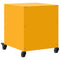 vidaXL Bedside Cabinet Mustard Yellow 36x39x43.5 cm Steel