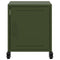 vidaXL Bedside Cabinet Olive Green 36x39x43.5 cm Steel