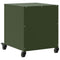 vidaXL Bedside Cabinet Olive Green 36x39x43.5 cm Steel