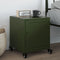 vidaXL Bedside Cabinet Olive Green 36x39x43.5 cm Steel