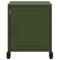 vidaXL Bedside Cabinets 2 pcs Olive Green 36x39x43.5 cm Steel