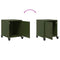 vidaXL Bedside Cabinets 2 pcs Olive Green 36x39x43.5 cm Steel