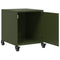 vidaXL Bedside Cabinets 2 pcs Olive Green 36x39x43.5 cm Steel