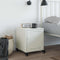 vidaXL Bedside Cabinet White 36x39x43.5 cm Steel