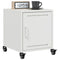 vidaXL Bedside Cabinet White 36x39x43.5 cm Steel