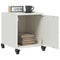 vidaXL Bedside Cabinet White 36x39x43.5 cm Steel