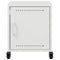 vidaXL Bedside Cabinet White 36x39x43.5 cm Steel