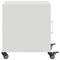 vidaXL Bedside Cabinet White 36x39x43.5 cm Steel