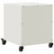 vidaXL Bedside Cabinet White 36x39x43.5 cm Steel