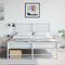 vidaXL Bedside Cabinets 2 pcs White 36x39x43.5 cm Steel