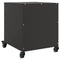 vidaXL Bedside Cabinet Black 36x39x43.5 cm Steel