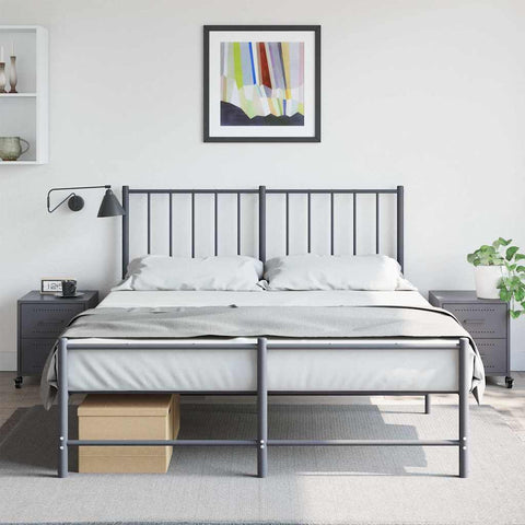 vidaXL Bedside Cabinets 2 pcs Anthracite 36x39x43.5 cm Steel