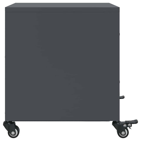 vidaXL Bedside Cabinets 2 pcs Anthracite 36x39x43.5 cm Steel