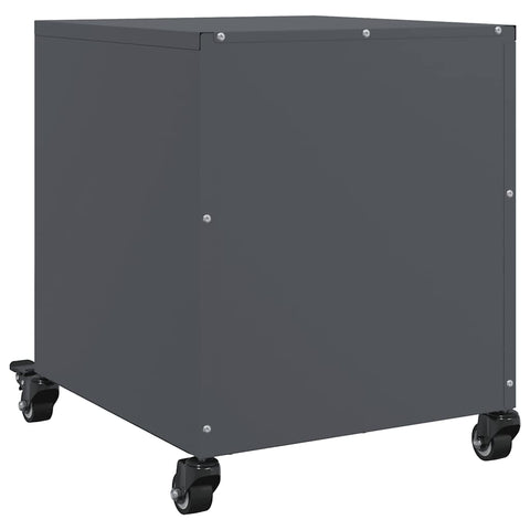 vidaXL Bedside Cabinets 2 pcs Anthracite 36x39x43.5 cm Steel