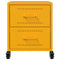 vidaXL Bedside Cabinet Mustard Yellow 36x39x43.5 cm Steel
