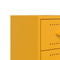 vidaXL Bedside Cabinet Mustard Yellow 36x39x43.5 cm Steel
