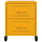 vidaXL Bedside Cabinets 2 pcs Mustard Yellow 36x39x43.5 cm Steel