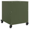 vidaXL Bedside Cabinets 2 pcs Olive Green 36x39x43.5 cm Steel