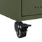 vidaXL Bedside Cabinets 2 pcs Olive Green 36x39x43.5 cm Steel