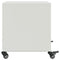 vidaXL Bedside Cabinet White 36x39x43.5 cm Steel