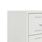 vidaXL Bedside Cabinet White 36x39x43.5 cm Steel