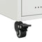 vidaXL Bedside Cabinet White 36x39x43.5 cm Steel