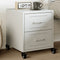 vidaXL Bedside Cabinet White 36x39x43.5 cm Steel