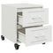 vidaXL Bedside Cabinets 2 pcs White 36x39x43.5 cm Steel