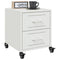 vidaXL Bedside Cabinets 2 pcs White 36x39x43.5 cm Steel