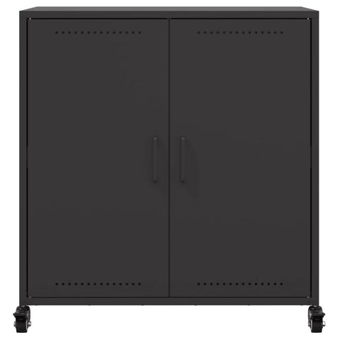 vidaXL Sideboard Black 68x39x72 cm Steel