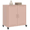 vidaXL Sideboard Pink 68x39x72 cm Steel