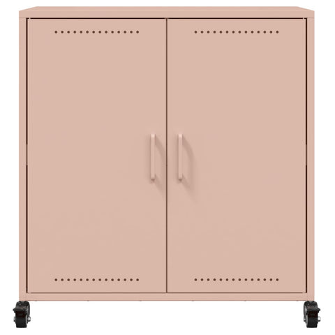 vidaXL Sideboard Pink 68x39x72 cm Steel