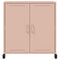 vidaXL Sideboard Pink 68x39x72 cm Steel