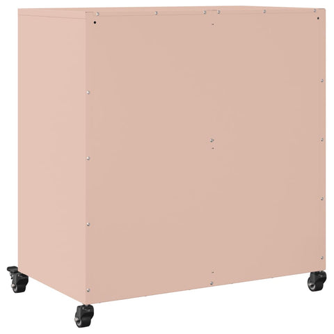 vidaXL Sideboard Pink 68x39x72 cm Steel