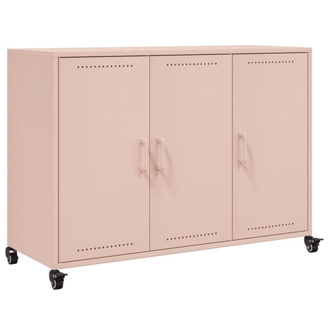 vidaXL Sideboard Pink 100.5x39x72 cm Steel
