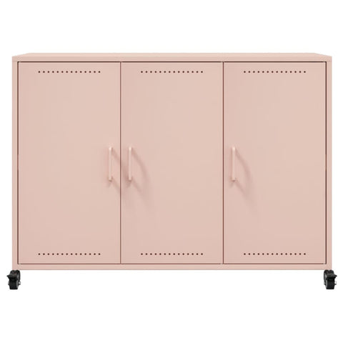 vidaXL Sideboard Pink 100.5x39x72 cm Steel