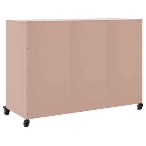 vidaXL Sideboard Pink 100.5x39x72 cm Steel